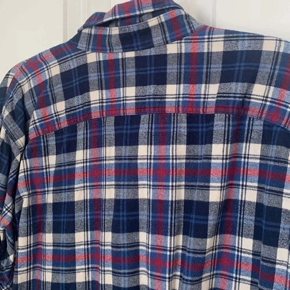 Men’s Abercrombie Fitch XXL Plaid Button Long Sleeve Shirt Rodeo Western Preppy - Picture 5 of 12